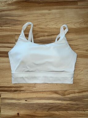 Avia White Strappy Sports Bra